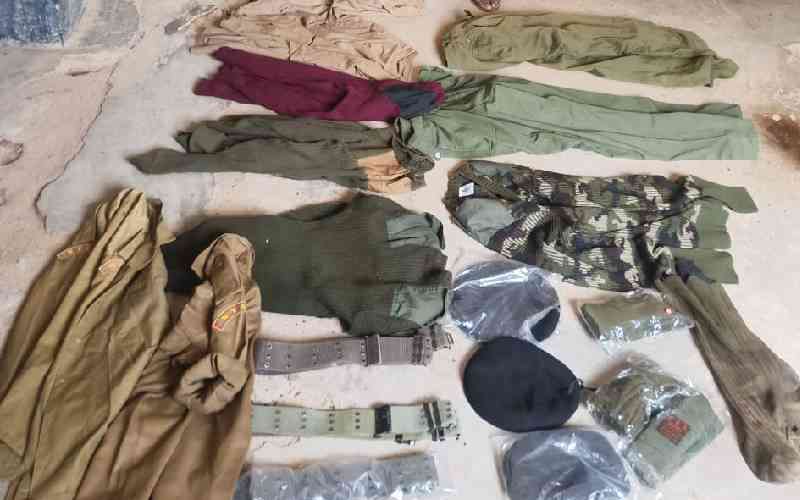 Suspect with collection of police uniforms arrested in Kitui