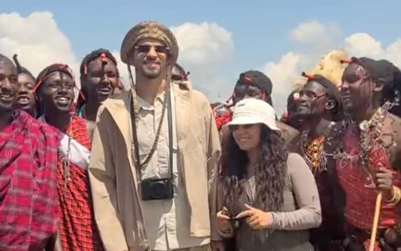 Tottenham star Dominic Solanke in Kenya, tours Maasai Mara