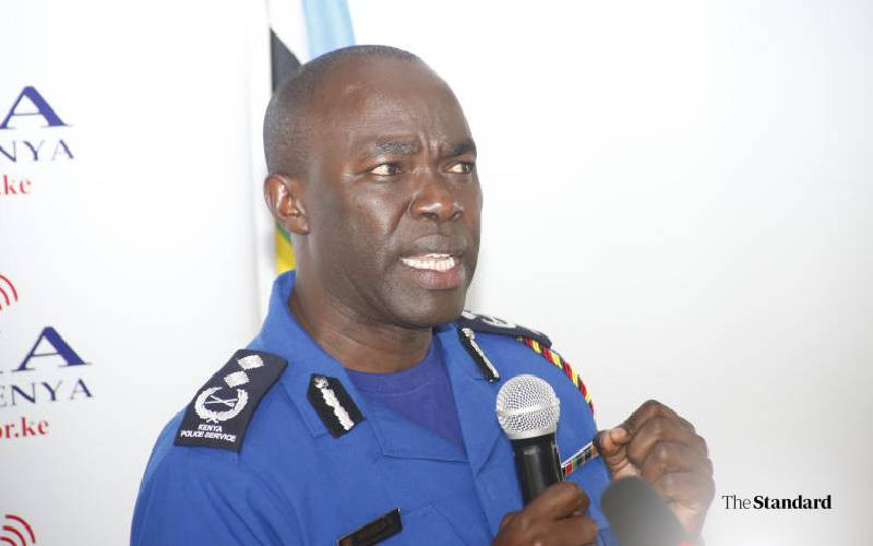Police spokesperson Muchiri ad...
